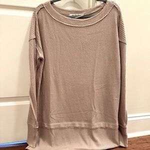 Free People Size XS long sleeve thermal top. New with tags